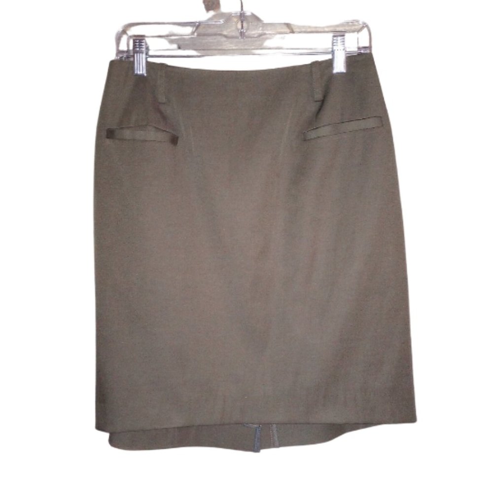Dana Buchman Dark Green Pencil Skirt Size 8
